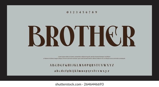 Modern Bold Font. Sans Serif Font. Regular Italic Uppercase Lowercase Typography urban style alphabet fonts for fashion, sport, technology, digital, movie, logo design, vector illustration