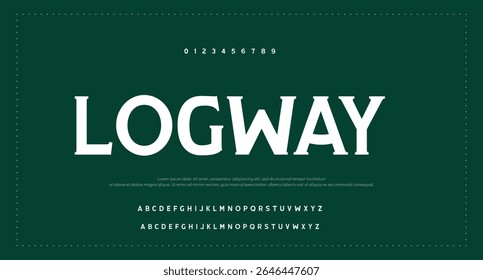 Fonte em negrito moderna. Fonte Sans Serif. Letras de alfabeto de estilo urbano de tipografia maiúsculas de itálico regular para moda, esporte, tecnologia, digital, filme, design de logotipo, ilustração vetorial