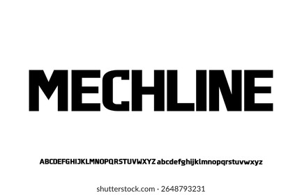 Fonte em negrito moderna. Fonte Sans Serif. Letras de alfabeto de estilo urbano de tipografia maiúsculas de itálico regular para moda, esporte, tecnologia, digital, filme, design de logotipo, ilustração vetorial