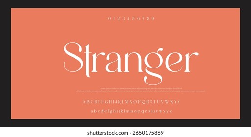 Modern Bold Font. Sans Serif Font. Regular Italic Uppercase Lowercase Typography urban style alphabet fonts for fashion, sport, technology, digital, movie, logo design, vector illustration