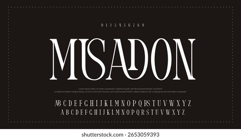 Modern Bold Font. Sans Serif Font. Regular Italic Uppercase Lowercase Typography urban style alphabet fonts for fashion, sport, technology, digital, movie, logo design, vector illustration