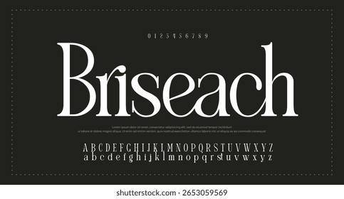 Modern Bold Font. Sans Serif Font. Regular Italic Uppercase Lowercase Typography urban style alphabet fonts for fashion, sport, technology, digital, movie, logo design, vector illustration