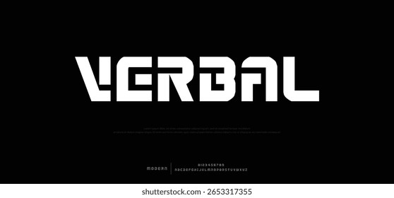 Fonte em negrito moderna. Fonte Sans Serif. Regular Itálico Maiúscula Letra minúscula Tipografia urbana estilo alfabeto fontes para moda, esporte, tecnologia, digital