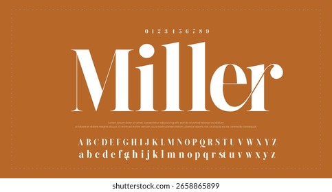 Modern Bold Font. Sans Serif Font. Regular Italic Uppercase Lowercase Typography urban style alphabet fonts for fashion, sport, technology, digital, movie, logo design, vector illustration