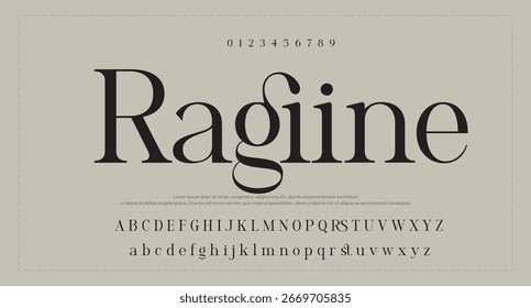 Modern Bold Font. Sans Serif Font. Regular Italic Uppercase Lowercase Typography urban style alphabet fonts for fashion, sport, technology, digital, movie, logo design, vector illustration