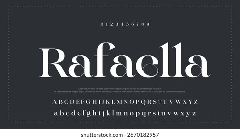 Modern Bold Font. Sans Serif Font. Regular Italic Uppercase Lowercase Typography urban style alphabet fonts for fashion, sport, technology, digital, movie, logo design, vector illustration