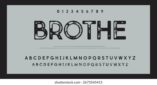 Fonte em negrito moderna. Fonte Sans Serif. Letras de alfabeto de estilo urbano de tipografia maiúsculas de itálico regular para moda, esporte, tecnologia, digital, filme, design de logotipo, ilustração vetorial