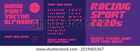 Modern Bold Font. Sans Serif Font. Regular Italic Uppercase Lowercase Typography urban style alphabet fonts for fashion, sport, technology, digital, 2 weight