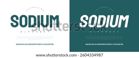 Modern Bold Font. Sans Serif Font. Regular Italic Uppercase Lowercase Typography urban style alphabet fonts for fashion, sport, technology, digital, movie, logo design, vector illustration