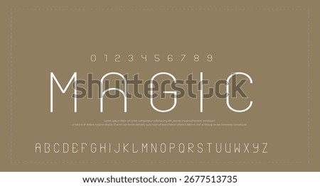 Modern Bold Font. Sans Serif Font. Regular Italic Uppercase Lowercase Typography urban style alphabet fonts for fashion, sport, technology, digital, movie, logo design, vector illustration