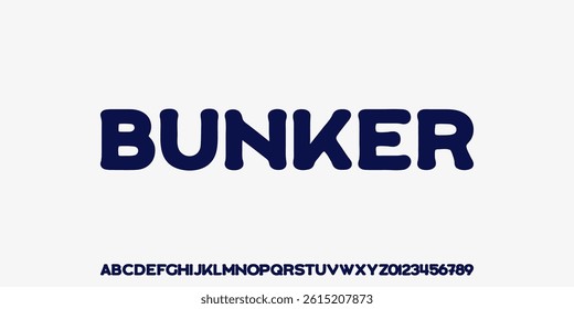 Modern Bold Font. Serif Font. Regular Uppercase Typography urban style alphabet fonts for fashion, sport, technology, digital, movie, logo design, vector illustration