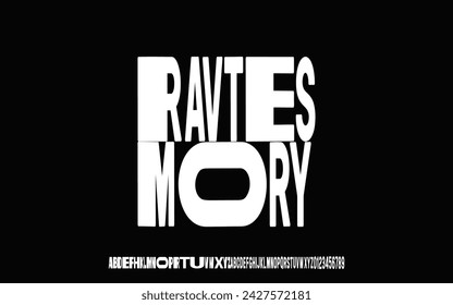 Modern Bold Font Sport Alphabet. Typography urban style fonts for technology, digital, movie logo design. vector illustration