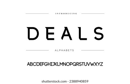 Modern Bold Font. Typography urban style alphabet fonts for fashion, sport, technology, digital, movie, logo design, vector illustration