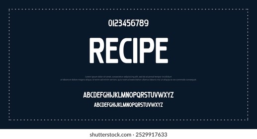 Modern Bold Font. Typography urban style alphabet fonts for fashion, sport, technology, digital, movie, logo design, vector illustration, uppercase and lowercase.