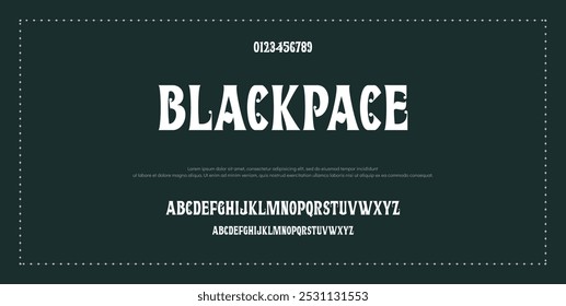 Modern Bold Font. Typography urban style alphabet fonts for fashion, sport, technology, digital, movie, logo design, vector illustration, uppercase and lowercase.