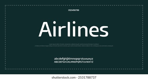 Modern Bold Font. Typography urban style alphabet fonts for fashion, sport, technology, digital, movie, logo design, vector illustration, uppercase and lowercase.