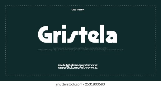 Modern Bold Font. Typography urban style alphabet fonts for fashion, sport, technology, digital, movie, logo design, vector illustration, uppercase and lowercase.