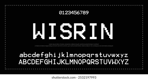 Modern Bold Font. Typography urban style alphabet fonts for fashion, sport, technology, digital, movie, logo design, vector illustration, uppercase and lowercase.