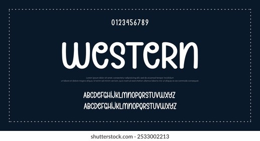 Modern Bold Font. Typography urban style alphabet fonts for fashion, sport, technology, digital, movie, logo design, vector illustration, uppercase and lowercase.
