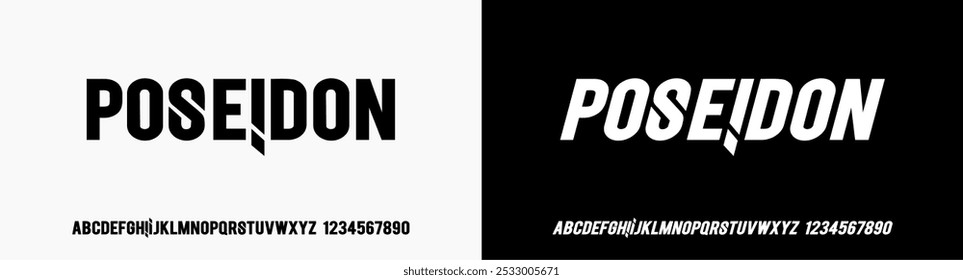 Modern Bold Font. Typography urban style alphabet fonts for fashion, sport, technology, digital, movie, logo design, vector illustration, 