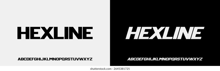 Modern Bold Font. Typography urban style alphabet fonts for fashion, sport, technology, digital, movie, logo design, vector illustration