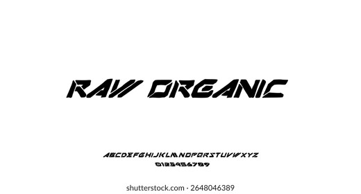 Fonte em negrito moderno.curv elegante SansSerif Font. Regular Italic maiúscula Tipografia urbana estilo alfabeto fontes para moda, esporte, tecnologia, digital, filme, design de logotipo, vetor ilustração futuro