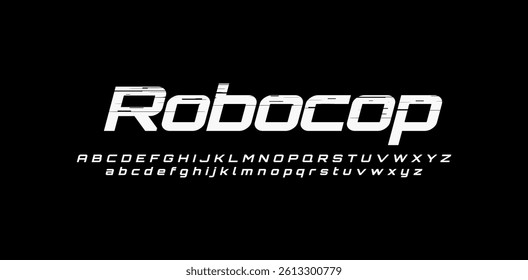 Modern Bold and Heavy Font. Regular Alphabet. Uppercase and Lowercase. Sport, Music, and Fashion lettering. Come with editable vector.	 Fonttype design.