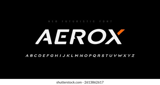 Modern Bold and Heavy Font. Regular Alphabet. Uppercase and Lowercase. Sport, Music, and Fashion lettering. Come with editable vector. Fonttype design.	