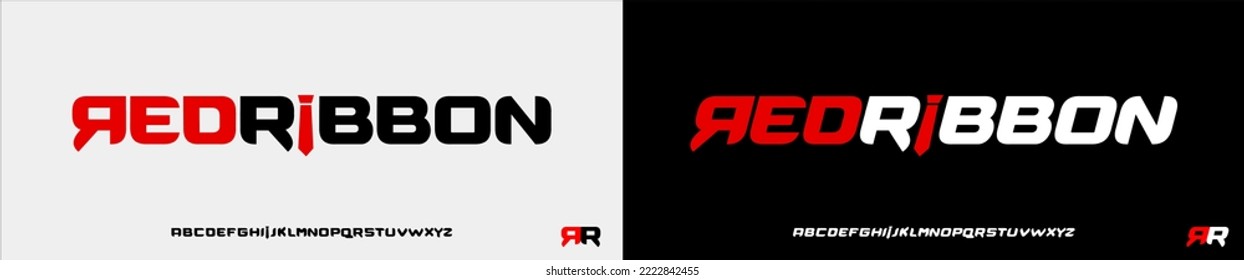 Modern Bold Heavy Font. Typography urban style alphabet fonts for fashion, sport, technology, digital, movie, logo design, vector illustration
