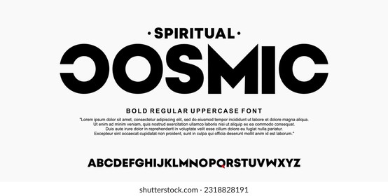 Modern Bold Heavy Font. Typography urban style alphabet fonts for fashion, sport, technology, digital, movie, logo design, vector illustration
