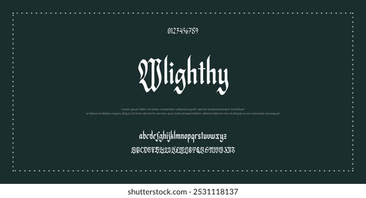 Fonte grossa em negrito moderna. Fontes alfabeto de estilo urbano tipografia para moda, esporte, tecnologia, digital, filme, design de logotipo, ilustração vetorial