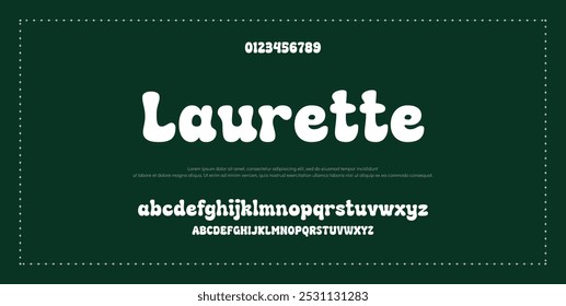 Modern Bold Heavy Font. Typography urban style alphabet fonts for fashion, sport, technology, digital, movie, logo design, vector illustration