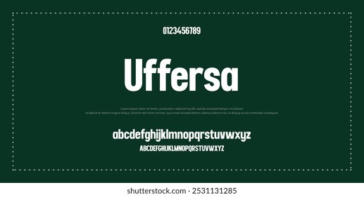 Modern Bold Heavy Font. Typography urban style alphabet fonts for fashion, sport, technology, digital, movie, logo design, vector illustration