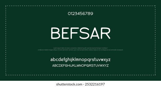Modern Bold Heavy Font. Typography urban style alphabet fonts for fashion, sport, technology, digital, movie, logo design, vector illustration