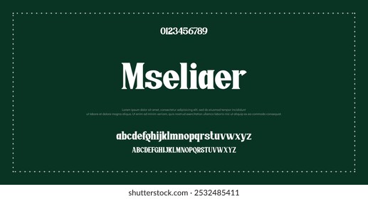 Modern Bold Heavy Font. Typography urban style alphabet fonts for fashion, sport, technology, digital, movie, logo design, vector illustration