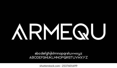 Modern Bold Heavy Font. Typography urban style alphabet fonts for fashion, sport, technology, digital, movie, logo design, vector illustration
