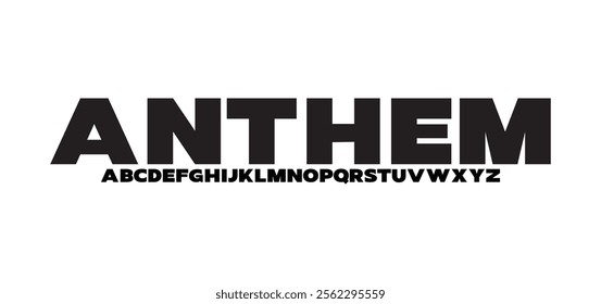 Modern Bold Heavy Font. Typography urban style alphabet fonts for fashion, sport, technology, digital, movie, logo design, vector illustration
