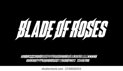 Modern Bold Heavy fuente. Fuentes de alfabeto de estilo urbano de tipografía para moda, deporte, tecnología, digital, película, diseño de logotipos, Ilustración vectorial, mayúsculas y números