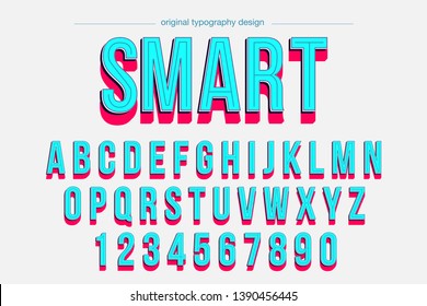 Modern bold high quality typography font design