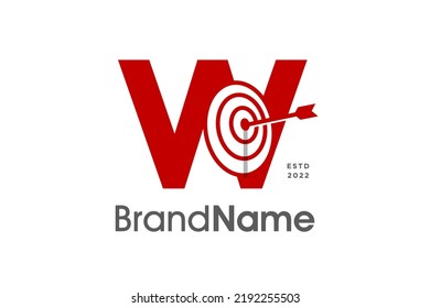 Modern and Bold illustration logo design Initial W combine with Bow Target. The logo good for your any company and can work as well in a small size.
