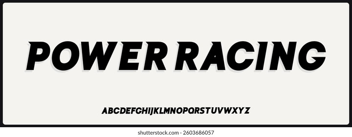 Modern bold italic vector font. Typography urban style for fashion, sport, technology, digital, movie, logo design, vector illustration.	