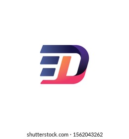Modern Bold Letter D Logo