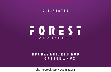 Modern Bold Line Alphabet Letters Font Set. Minimal Urban Lettering Designs Typography Fonts Simple Style, Regular Uppercase