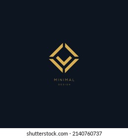 A modern, bold logo letters L on a dark background. EPS10, Vector.