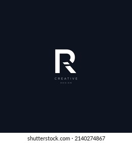 A modern, bold logo letters RI on a dark background. EPS10, Vector.