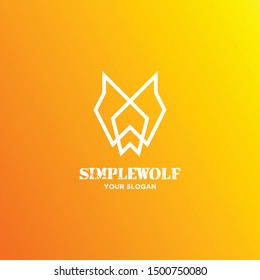 A modern, bold and masculine logo created with bold geometric lines about the Wolf and the letter W.
EPS10, Vector.
