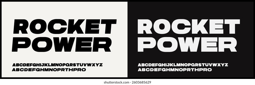 Modern bold sans serif vector font. Typography urban style alphabet font for fashion, sport, technology, digital, movie, logo design, vector illustration