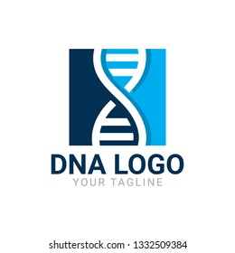 A modern, bold and sophisticated DNA chain or strand logo. Suitable for any DNA, gene, molecular or biotechnology-related company