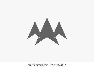 Modern bold three arrow up logo 