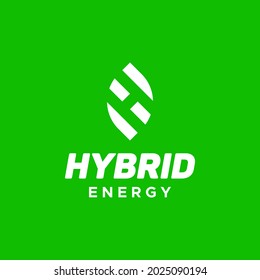 A modern, bold and unique logo about hybrid, leaf and letter H.
EPS 10, Vector.